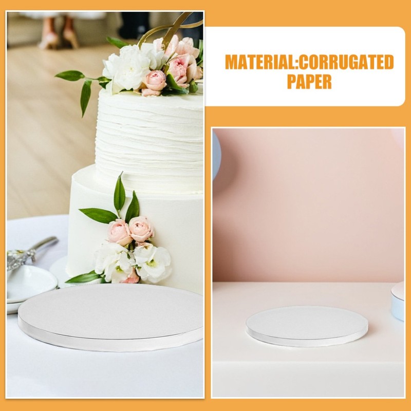 10 Pcs Birthday Cake Boards Round Cupcake Base Circle Trays Circles gallery