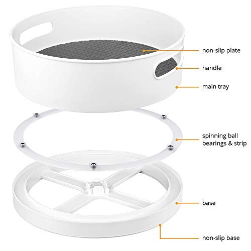 Lazy Susan Turntable Storage Containers Organizer for Kitchen, Cabinet, 2pack gallery