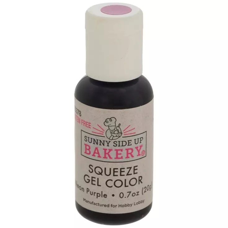 1 Sunny Side Up Bakery NEON PURPLE Squeeze Gel Color Food Coloring ( 0.7 oz )