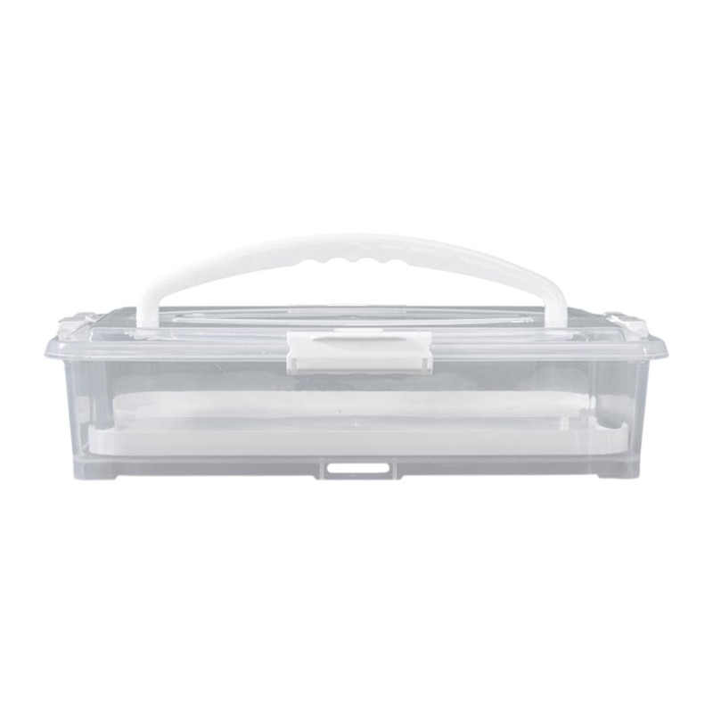 Portable Cake Carrier Cake Storage Container Sturdy with Handle Cake Box for gallery