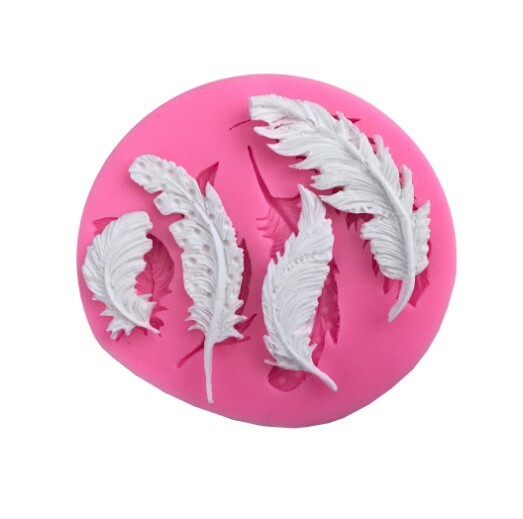 bj STAMPO PIUME SILICONE DECORAZIONI TORTE CIOCCOLATO DOLCI BISCOTTI CARAMELLE gallery