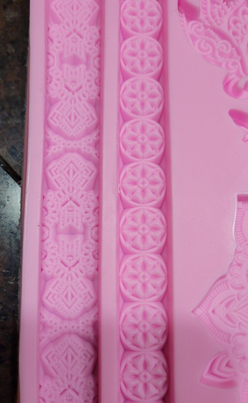 Silicone Mold Lotus Flower Scroll Fleur Shape Fondant Cake Chocolate Resin Flexi gallery