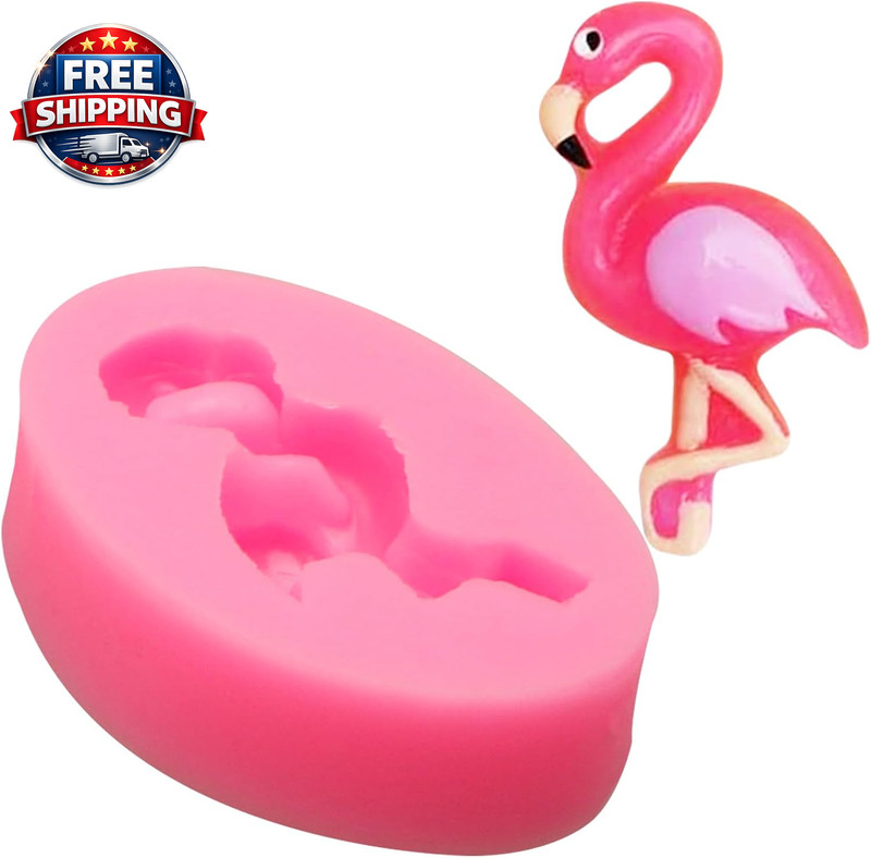 Flamingo Tropical Leaf Silicone Mold 5 Pcs, Monstera Leaves Flower Candy Fondant gallery