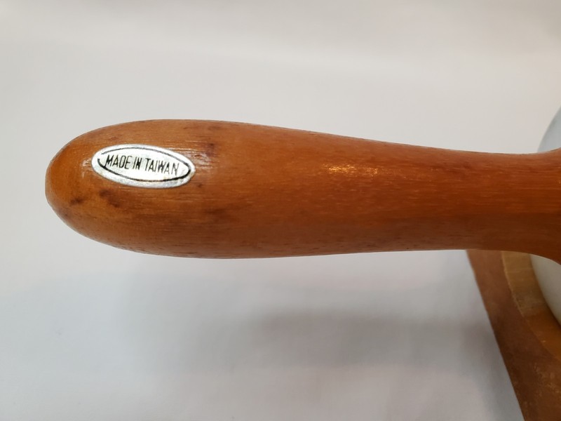 Vintage Marble Rolling Pin With Wood Cradle Stand Kitchen Utensil gallery