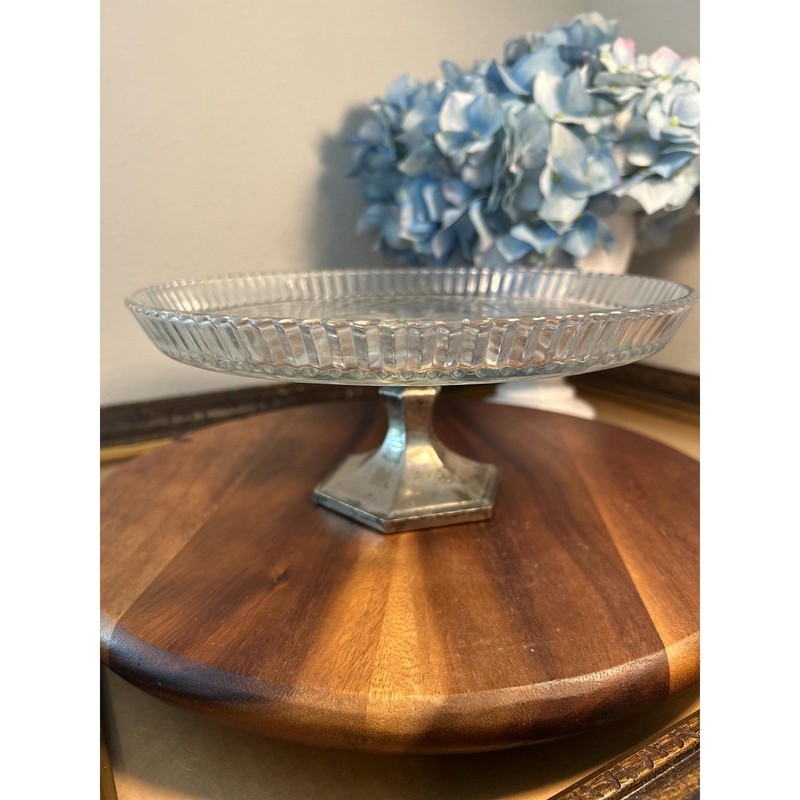 Silver & Crystal Cake Stand gallery