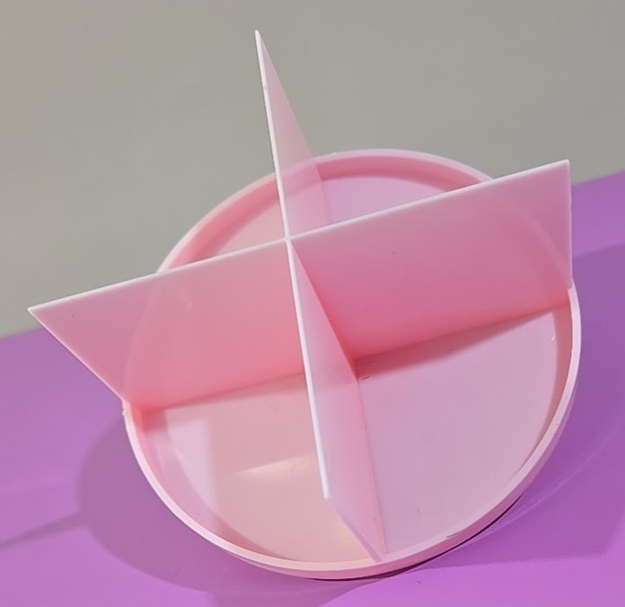 Crumbl Cookie Cutter - Pink Original Discontinued Logo 4-Way Slicer gallery