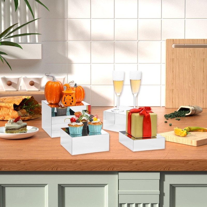 Buffet Risers Acrylic Display Risers Kitchen Wedding Showcase Celebration gallery