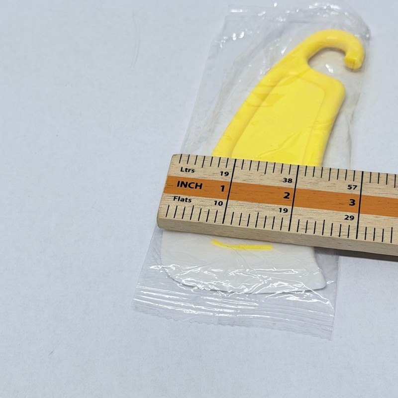 2 Pack Yellow Bowl Scraper Set Flexible Edge with Hanging Hook Kitchen Tool gallery
