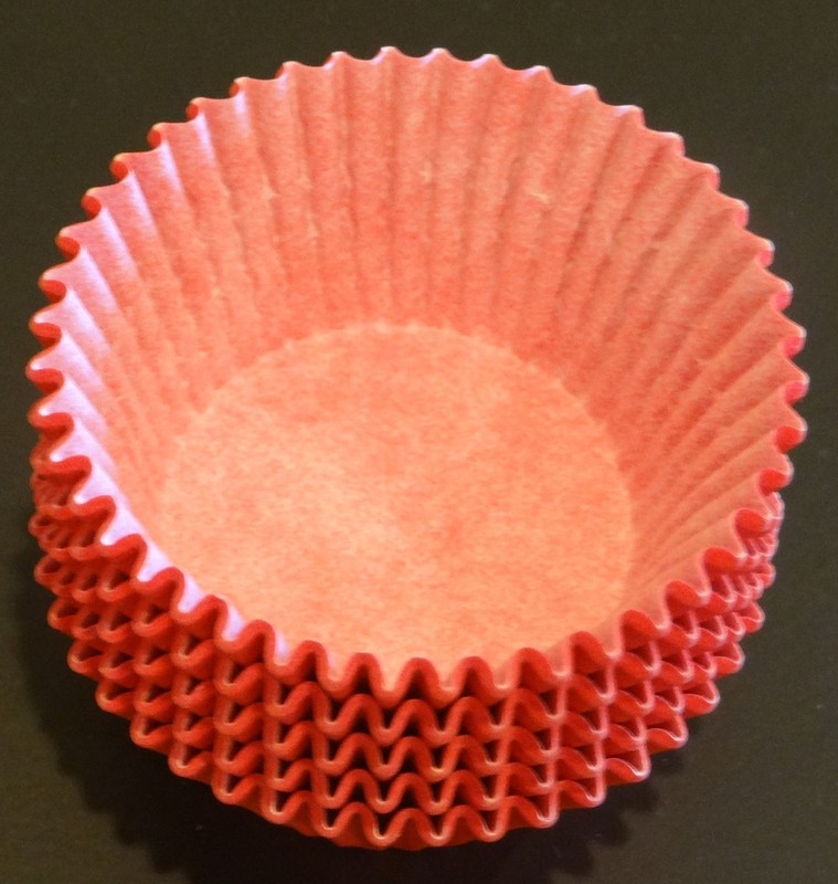 50 Red Cupcake Liners Baking Cups STANDARD SIZE BC-33-50 NEW gallery