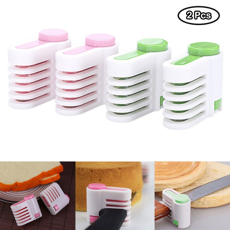 2Pcs DIY Cake Slicer Toast Cutter 5 Layers Bread Leveler Kitchen Cutting Fixator gallery