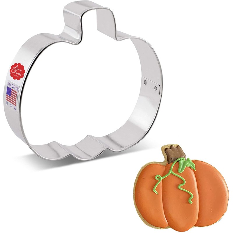 Ann Clark Jack-O-Lantern Pumpkin Cookie Cutter, Large 4” Made in USA