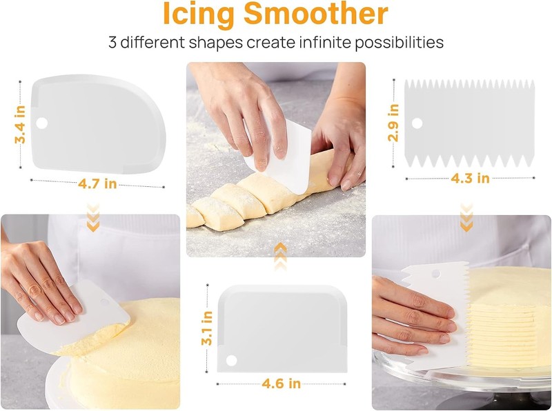 Kootek 22pcs Cake Decorating Supplies Kit, Baking Tools with 12" Aluminium gallery