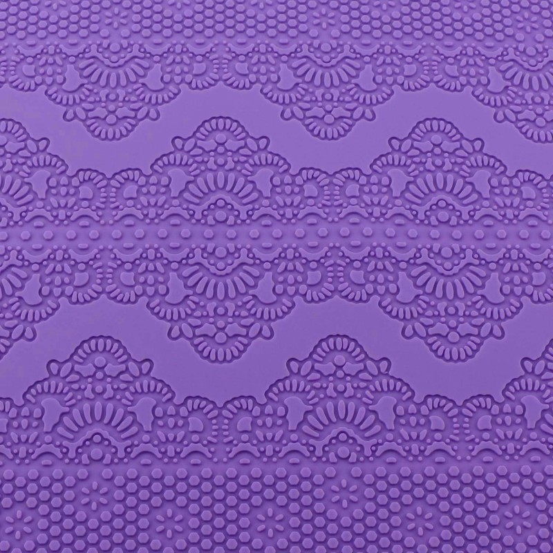 Beasea Fondant Lace Mold, Silicone Mould for Cake Purple Pretty Laces gallery