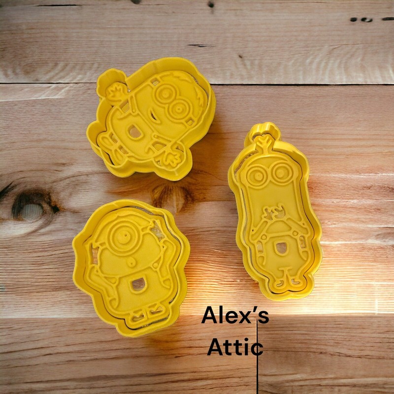 Minions Cookie Cutter & Embosser Stamps Set kids tv movie