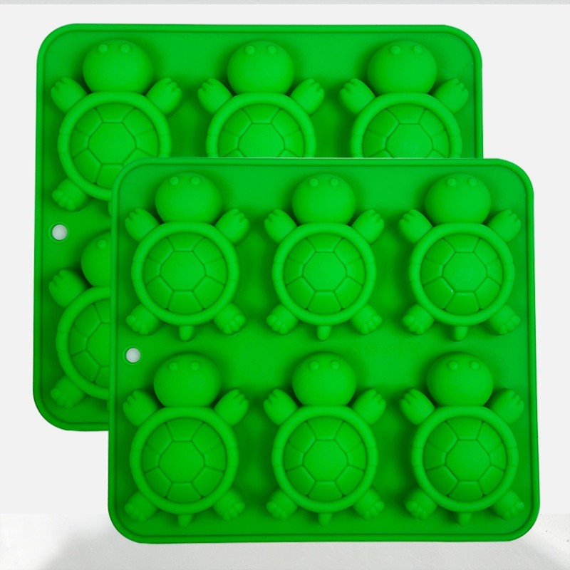 Turtle Silicone Mold for Chocolate Candy Gummy Making, Ice Cube Tray, 6-Cavit…