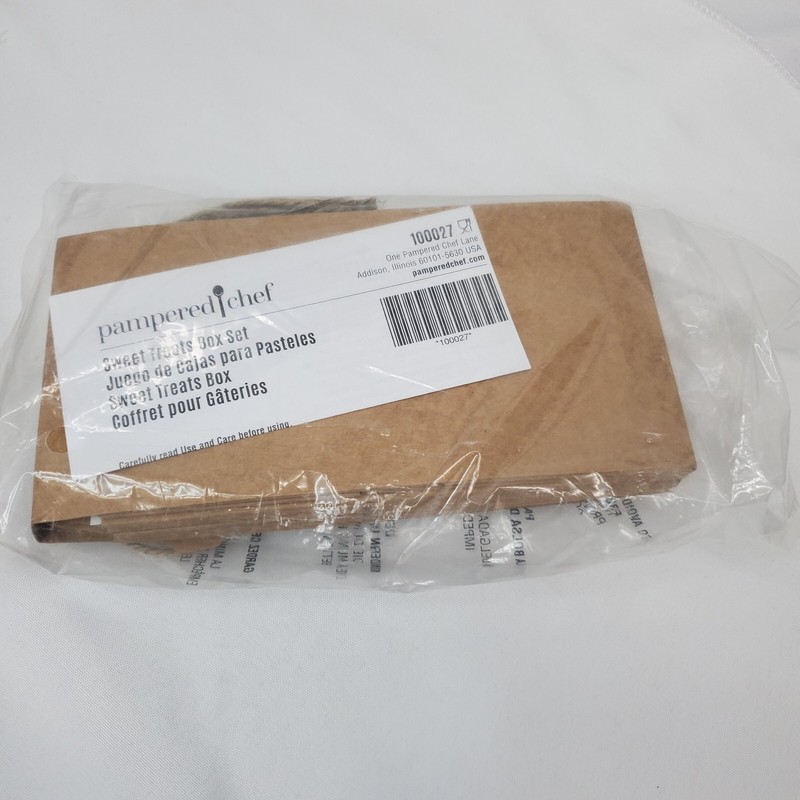 Pampered Chef Sweet Treats Box Set, 6 Boxes, Tags & Tie String, # 100027 ~ NEW