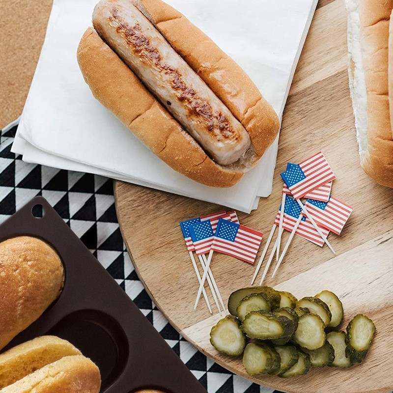Silicone Hot Dog Buns Mold | Non-Stick Baking Pan gallery