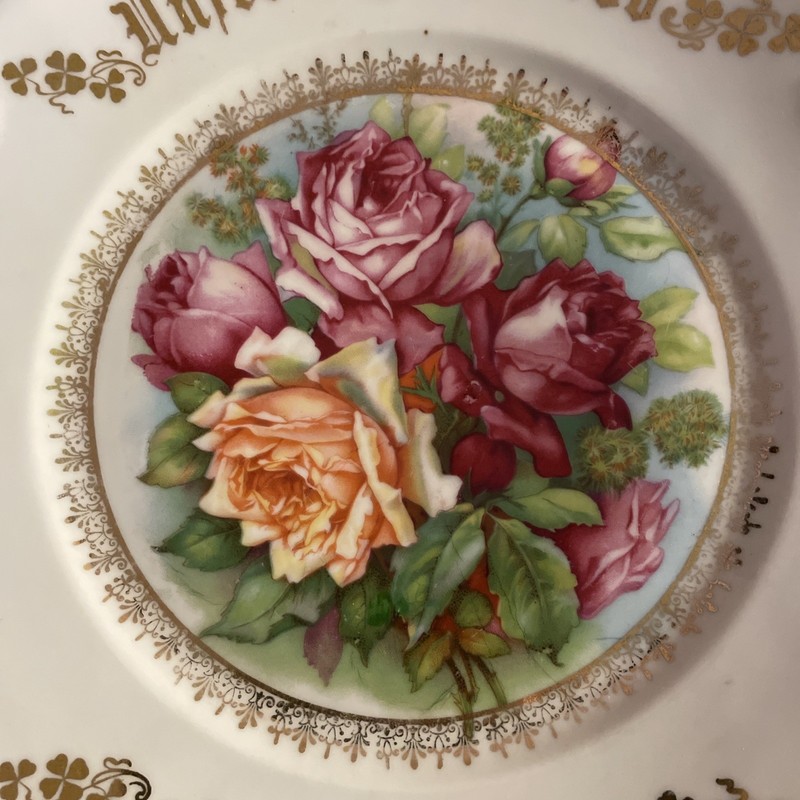 Antique 1900’s German Handled Bread Plate In Mint Condition gallery