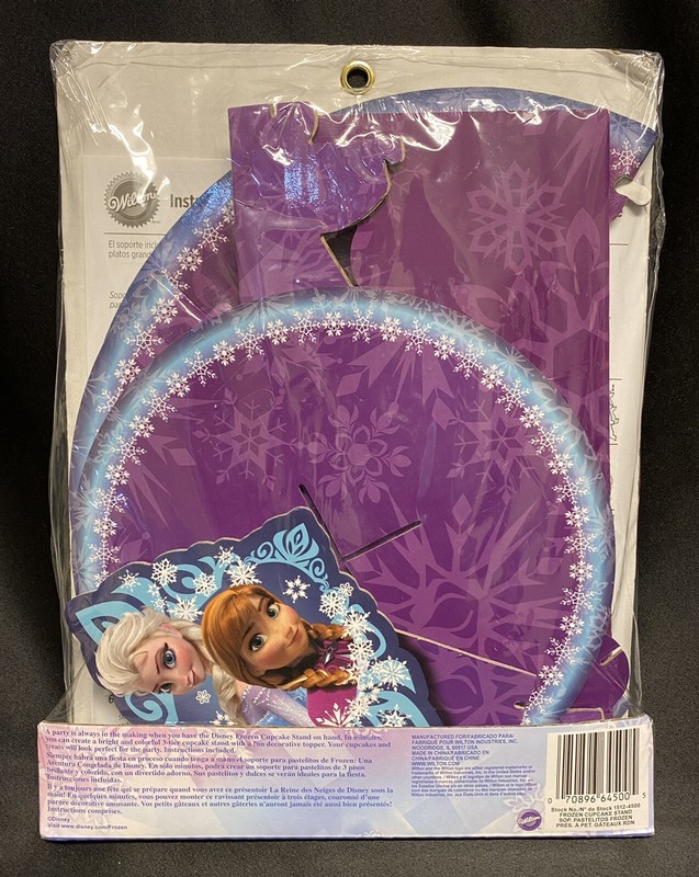 Wilton Disney FROZEN Cup Cake Stand Party Decoration + 24 Picks Elsa Anna Olaf gallery
