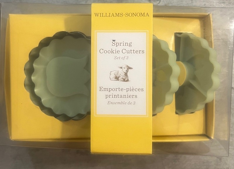 Williams Sonoma Spring Impression Cookie Cutters -Bee,Butterfly Tulip/flower gallery