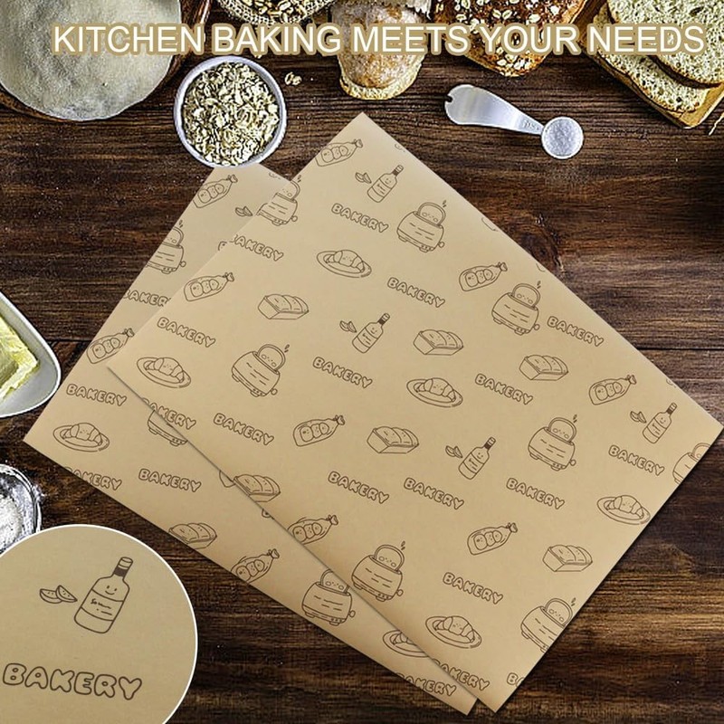 50 Pcs Sandwich Wrapping Paper Deli Wraps, Waterproof Oil-proof Picnic gallery