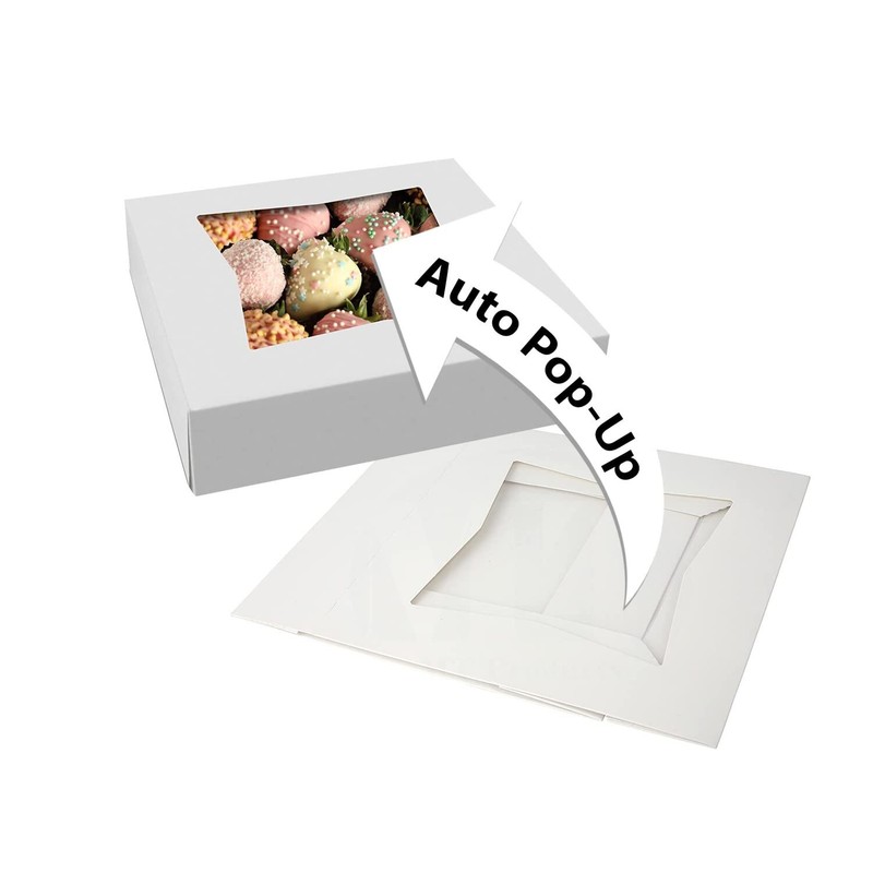 MT Products 9″ x 9″ x 2.5″ White Cupcake/Bakery Boxes with Window – Pack of 15