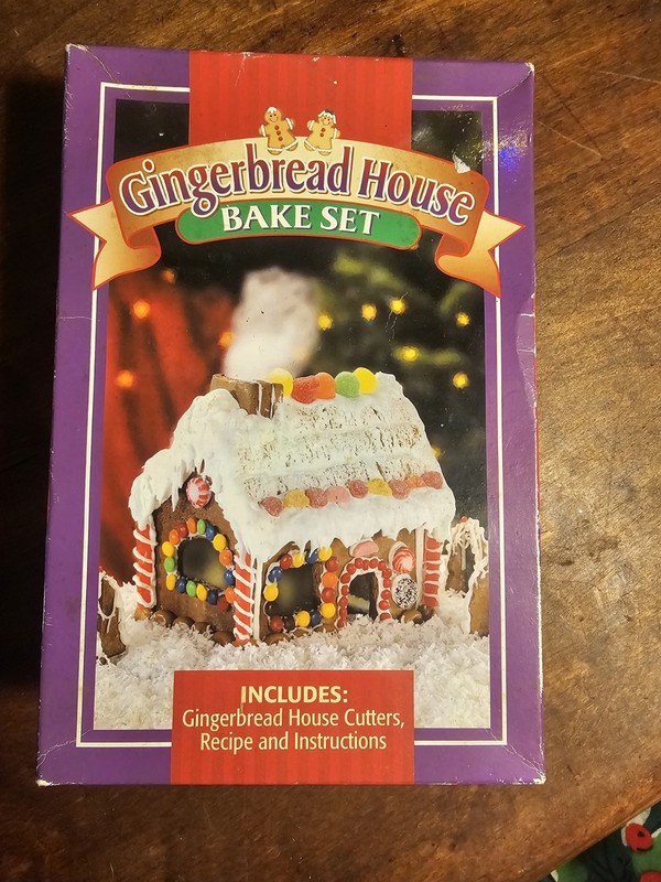 Gingerbread House Bake Kit, Metal Cookie Cutters, DIY