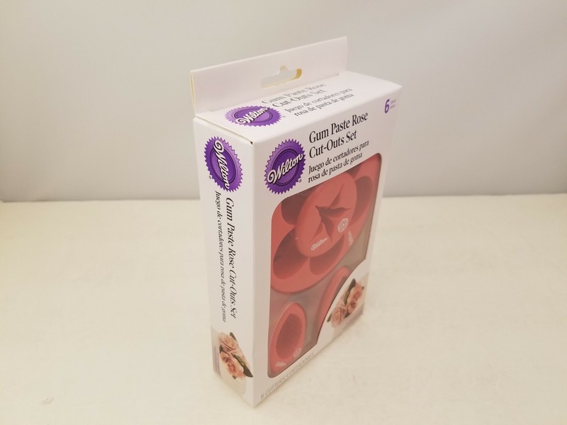 WILTON Gum Paste Rose Cut-Outs Set | 6 Pieces | Make Gum Paste Roses | 417-7556 gallery