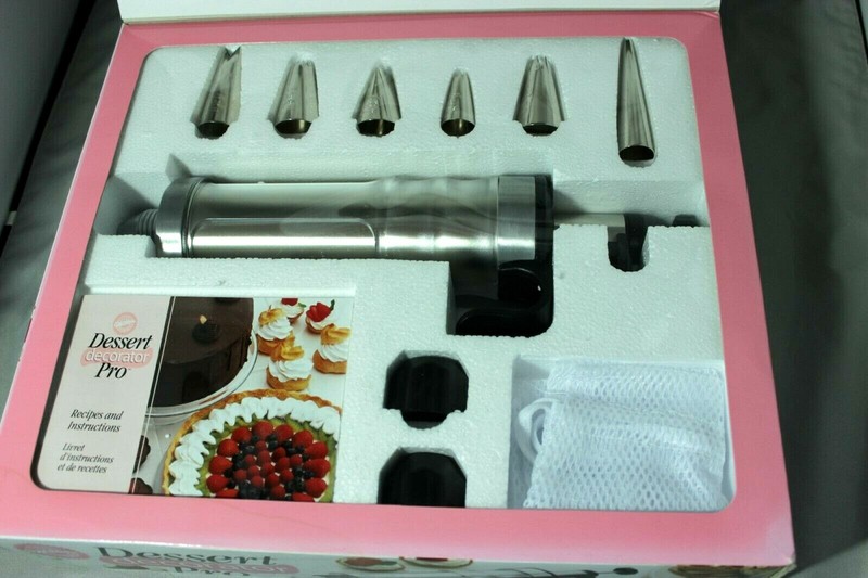 Dessert Decorator Pro Kit Stainless Steel Cylinder Wilton Enterprises New in Box gallery
