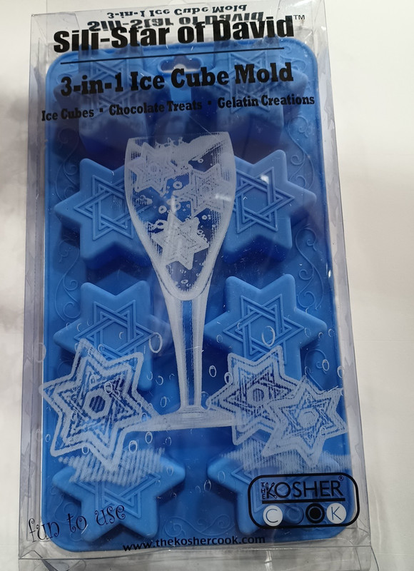 The Kosher Cook 3 in 1 Silicone Star of David Ice Mold