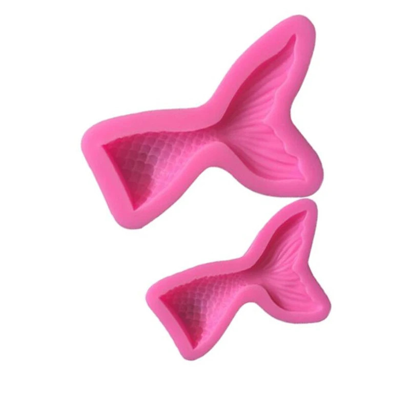 1 Pcs Silicone Mold Mermaid Tail Conch Patten Gum Paste Chocolate Fondant Cake M gallery