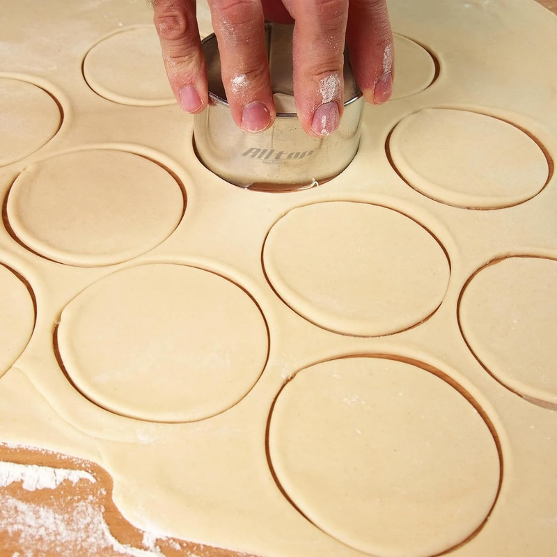 Circle Biscuit Cutter Set –Stainless Steel Baking Supplies for Effortless round gallery