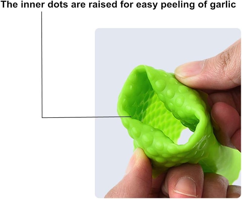 Silicone Garlic Peeler Tube Rollers Skin Remover, Roller Blue,Green gallery