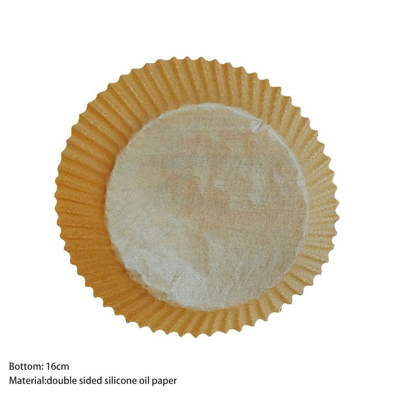 16/20cm Air Fryer Disposable Paper Liner Mat Wood Pulp Steamer Round Paper TL
