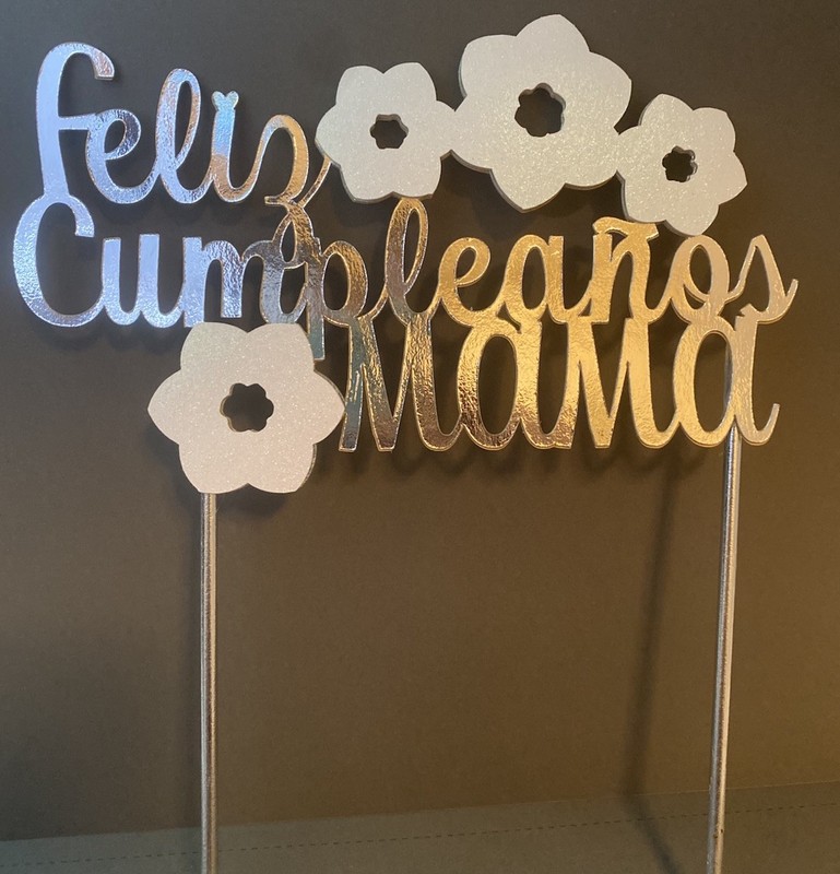 Feliz Cumpleaños Mama - Cardstock Cake Topper gallery
