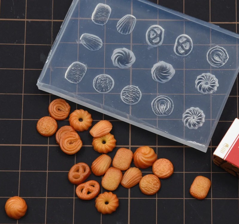 Pottery Clay Mini Caramel Cookies DIY Silicone Molds gallery