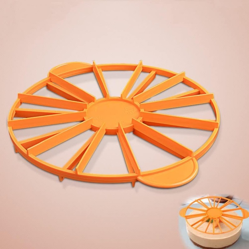 Round Cake Slice & Pie Slicer Marker, Cake Divider, Cheesecake Cutter, 10 or 12