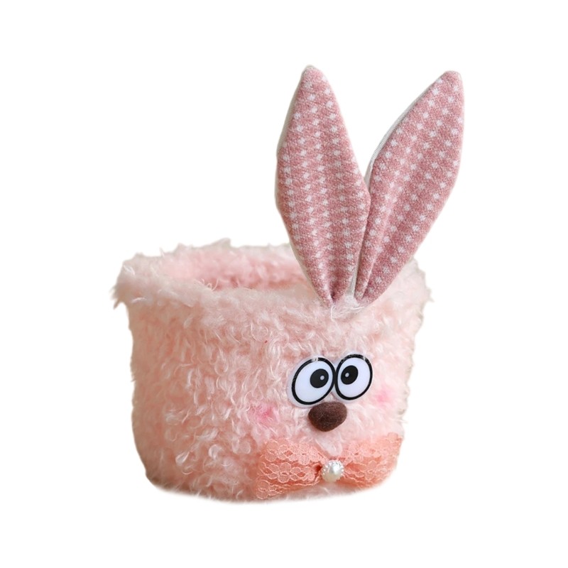Easters Basket Easters Eggs Hunting Basket Bunnies Easters Bucket with Plush Ear gallery