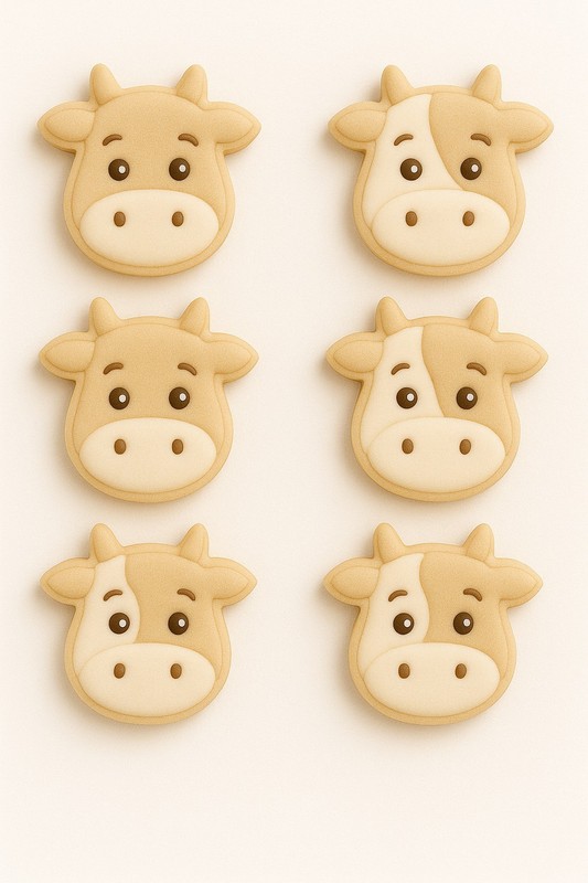 Mini Cow Head Face Cookie Cutter 1.5'' Metal Birthday Animal Made in the USA gallery