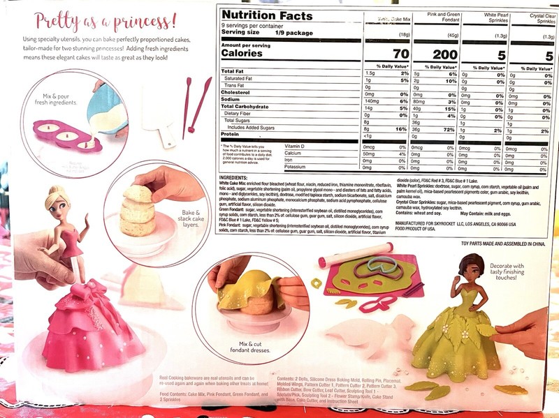 Real Cooking Princess Cake Deluxe Baking Set. Never Used Or Opened gallery