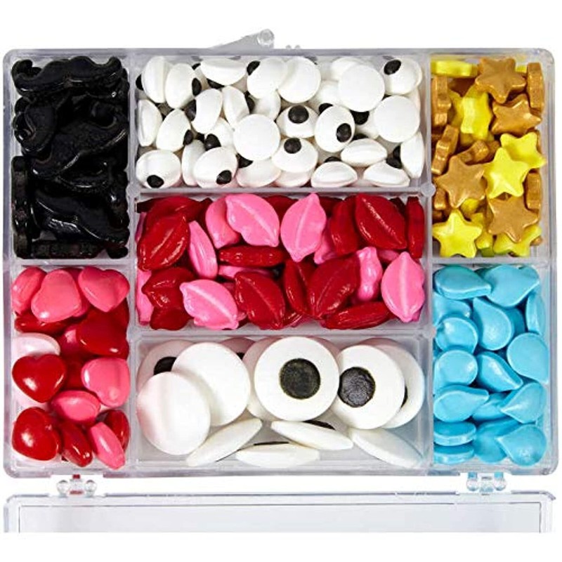 Wilton Candy Decorating Kit (Lips, Eyes, Mustaches) 119g – 3 Packs
