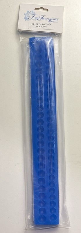 First Impressions Silicone Cake Mold Perfect Pearls 14 & 12mm BR128 Gum paste