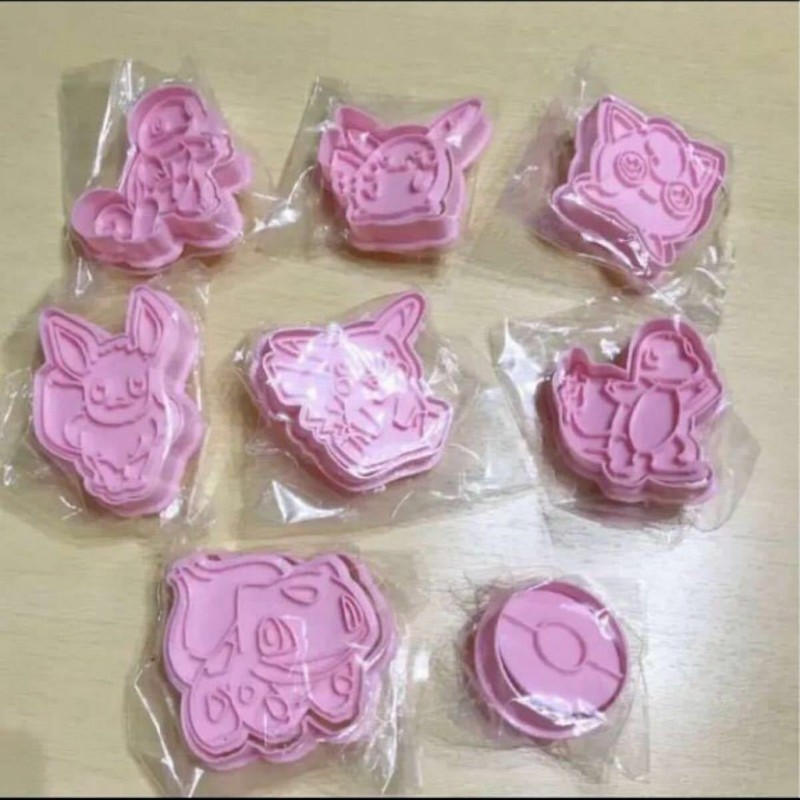 Pokemon cookie decorating Cutter 8 pieces Pikachu Japan gallery