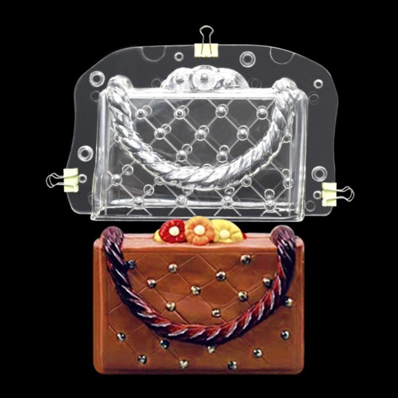 3D Handbag-Shaped Cake Decor Fondant Mold for Candy Molding Make DIY Baking Tool gallery