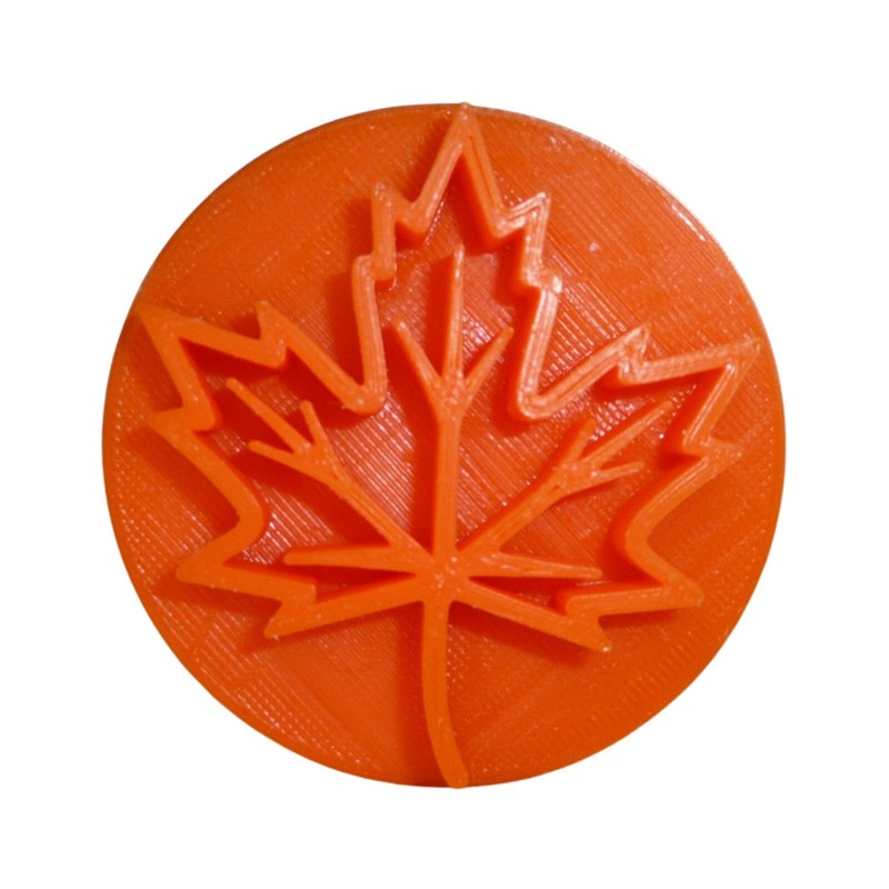 MAPLE LEAF FALL AUTUMN COOKIE STAMP EMBOSSER MADE IN USA PR5546
