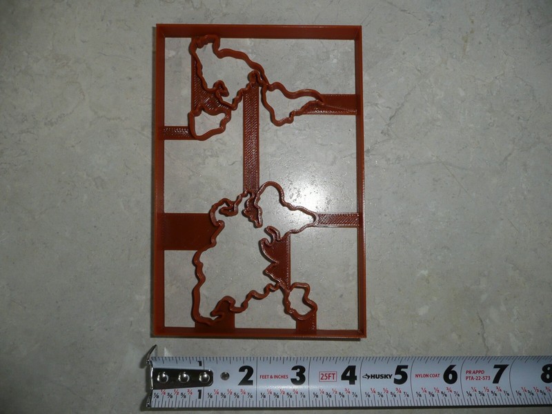 WORLD MAP TRAVEL THEME CONTINENTS DETAILED COOKIE CUTTER MADE IN USA PR5077 gallery