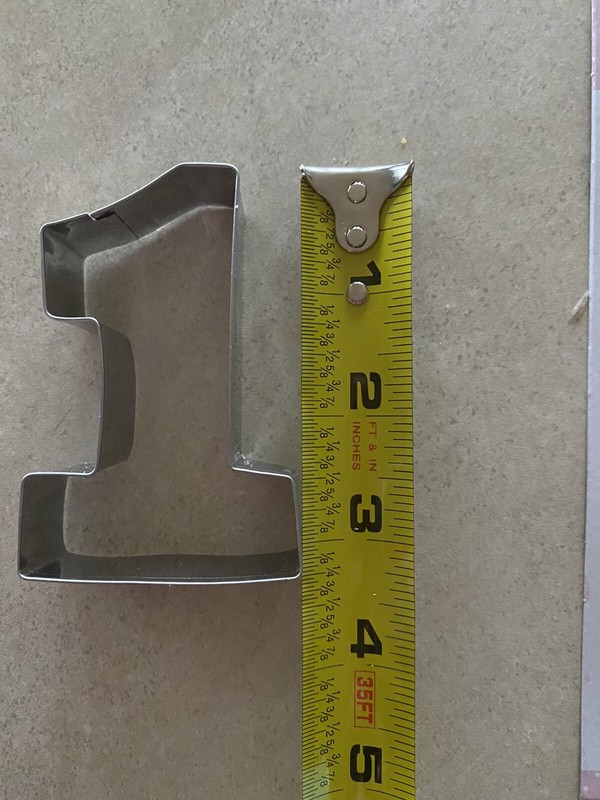 First Birthday “1” Set Of 3 Cookie Cutters Different Sizes gallery