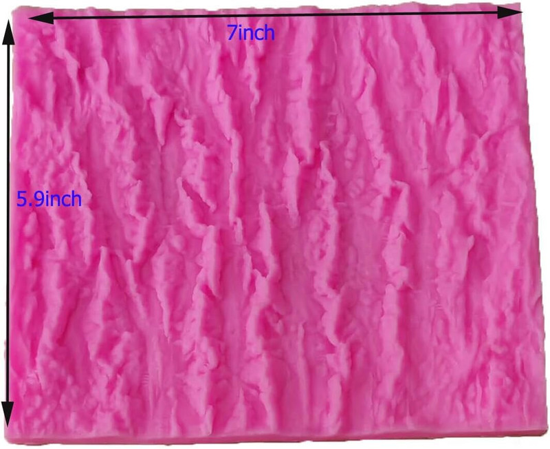 Tree Bark Texture Fondant Impression Lace Mold Silicone Mat gallery