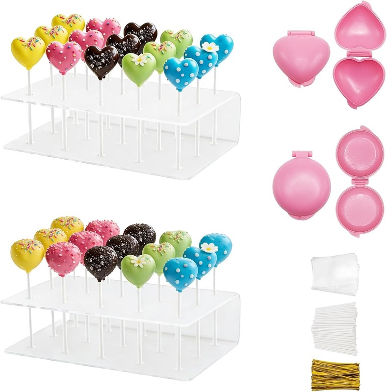 304 Pcs Cake-Making Kits Cake Pop Mold 2 Pcs Spherical & Shaped Molds 2 Pcs