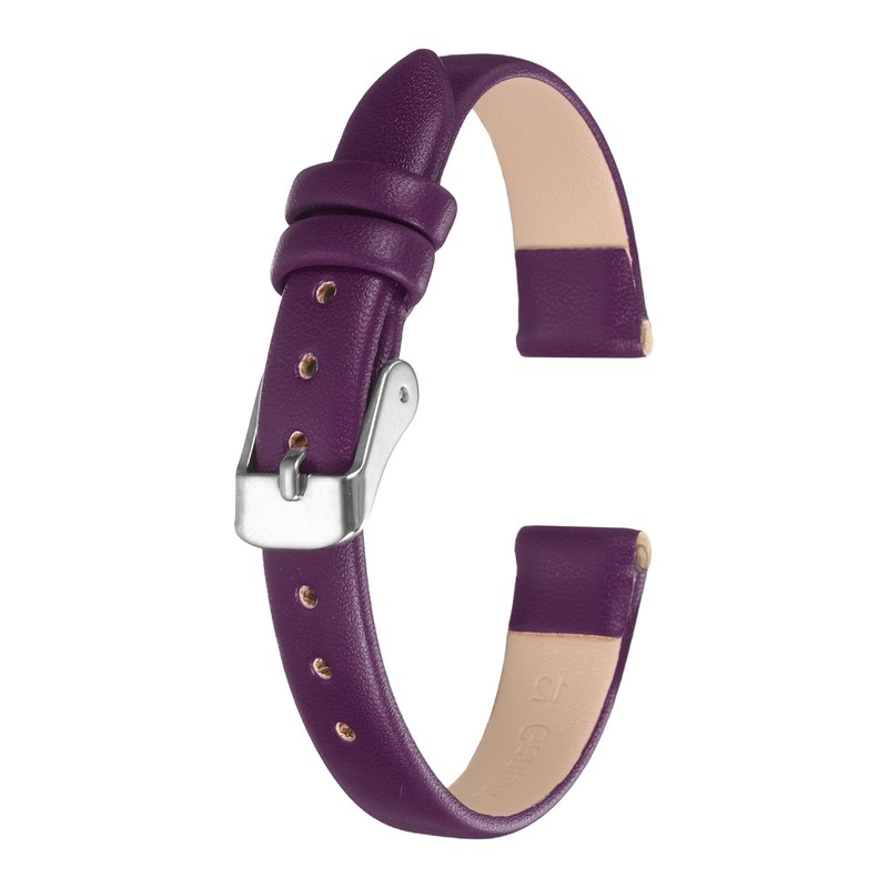 14mm Leather Watch Strap for Quick Release Purple Strap